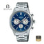 CASIO EDIFICE EFR-575D-2A Men's Blue Dial Watch Front Dial View - Beater