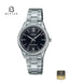 Casio LTP-V005D-1B2 Women's Black Dial Stainless Steel Watch Front View - Beater