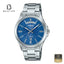 Casio MTP-1381D-2A Men's Deep Blue Dial Stainless Steel Bracelet Watch Front Dial View - Beater