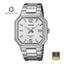 Casio MTP-B195D-7A Men's Silver Dial Stainless Steel Bracelet Watch Front Dial View - Beater