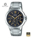 Casio MTP-V300D-1A2UDF Men's Stainless Steel Bracelet Watch Front Dial View - Beater