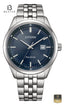 CITIZEN BM7560-59L Men's Dark Blue Dial Stainless Steel Bracelet Watch Front Dial View - Beater