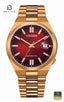 Citizen NJ0153-82X Men's Scarlet Red Dial Stainless Steel Bracelet Watch Front View - Beater