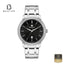 HANOWA 16-5087.04.007 Men's Black Dial Stainless Steel Bracelet Watch Front View - Beater