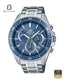 Casio Edifice EFR-552D-2AVUDF Men's Blue Dial Watch Front View - Beater