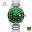 Roamer 220858-41-75-50 Men's Green Stainless Steel Bracelet Watch - Beater