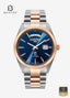 Roamer Primeline Daydate 981662-47-45-90 Men's Blue Dial Stainless Steel Bracelet Watch - Beater