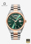 Roamer Primeline Daydate Men's Green Dial Stainless Steel Bracelet Watch - Beater