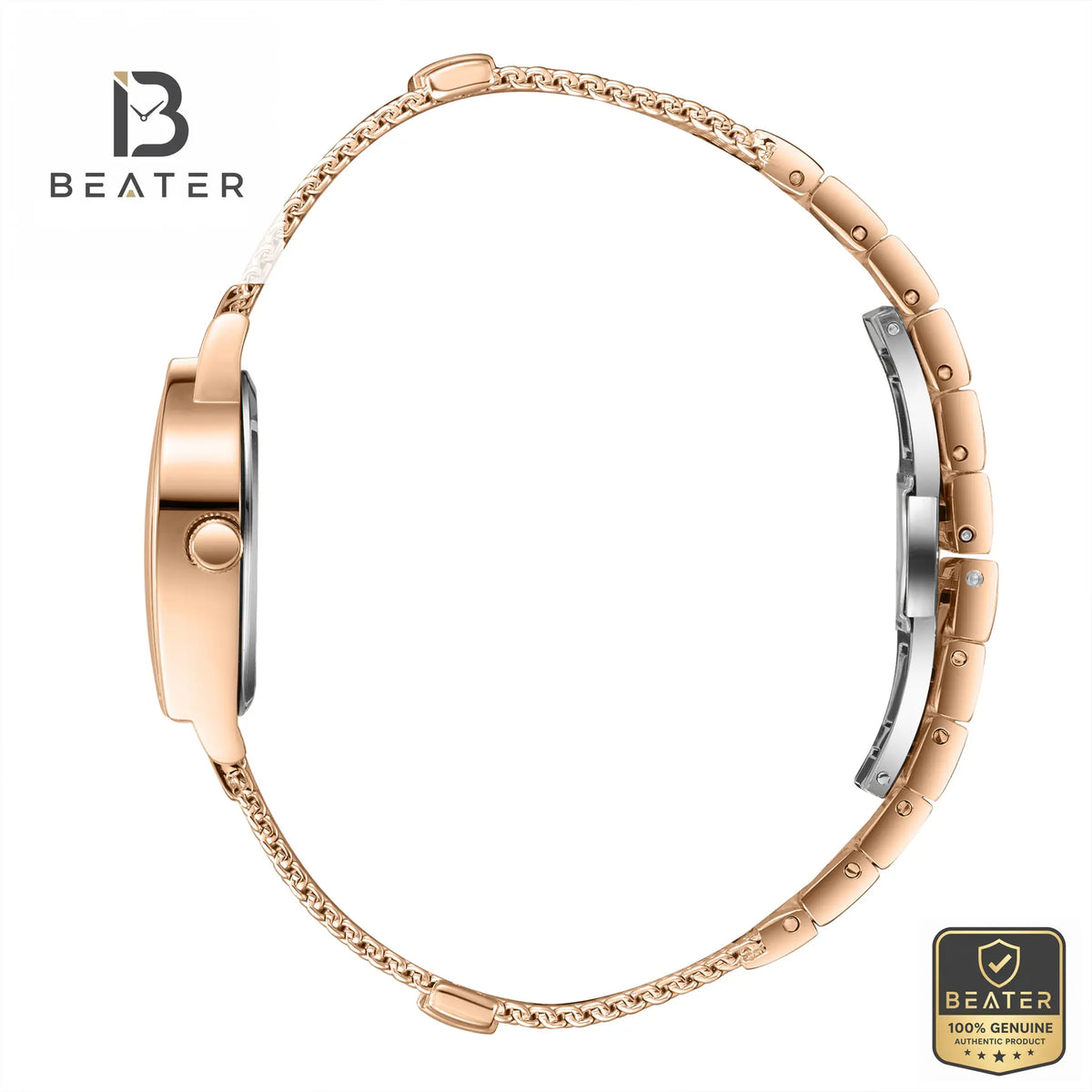 Beverly Hills Polo Club BHPCBP3826C.420 Steel Bracelet & Butterfly Buckle Detail - Beater