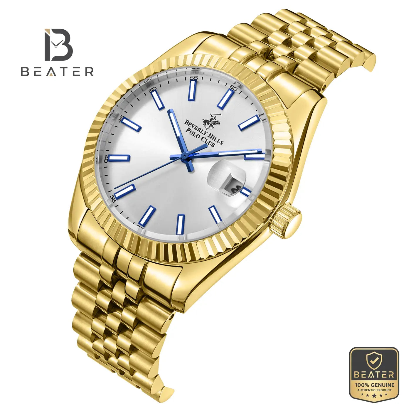 Beverly Hills Polo Club BP3018X.130 Men's White Ceramic Steel Bracelet Watch Secondary image