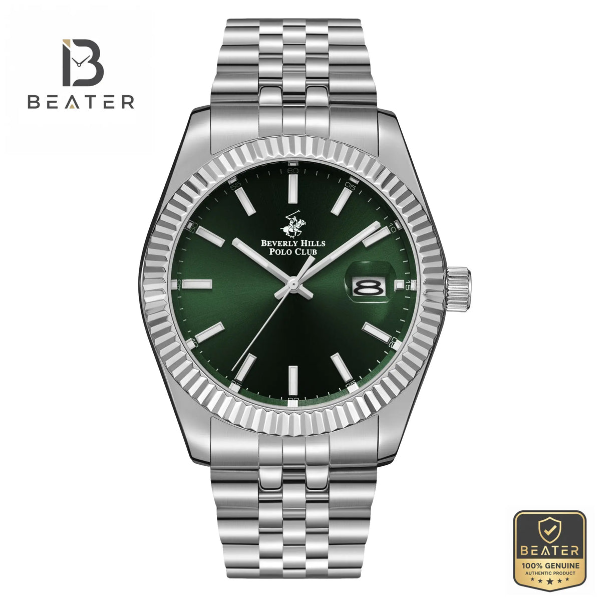 Beverly Hills Polo Club BP3018X.371 Men's Steel Watch Front Dial View - Beater