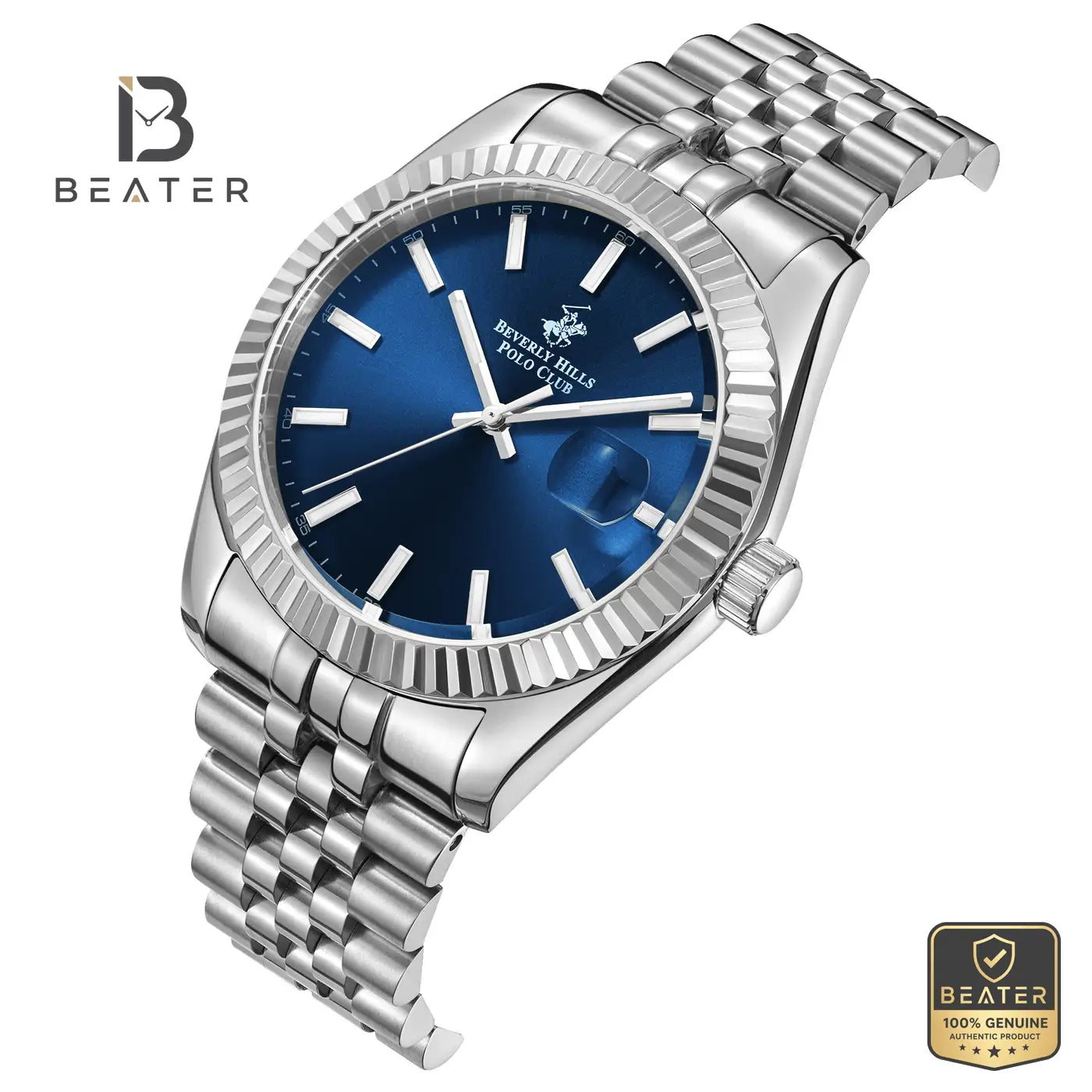 Beverly Hills Polo Club BP3018X.390 Men's Dark Blue Steel Bracelet Watch Secondary image