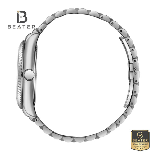 Beverly Hills Polo Club BP3018X.392 Men's Steel Bracelet Watch Angled View - Beater