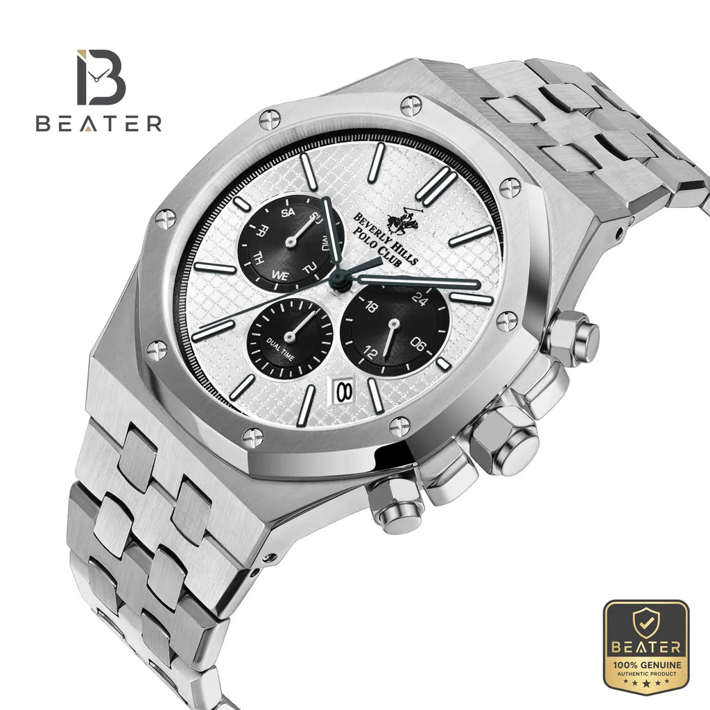 Beverly Hills Polo Club BP3051X.330 Men's Steel Watch Wrist View - Beater
