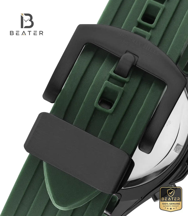 Beverly Hills Polo Club BP3211X.377 Black Dial IP Black Case & Bezel Profile - Beater