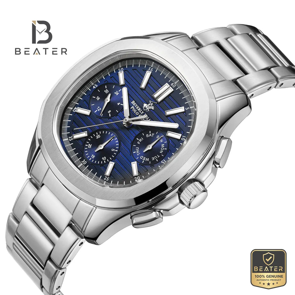 Beverly Hills Polo Club BP3212X.390 Dark Blue Dial Case & Bezel Profile - Beater