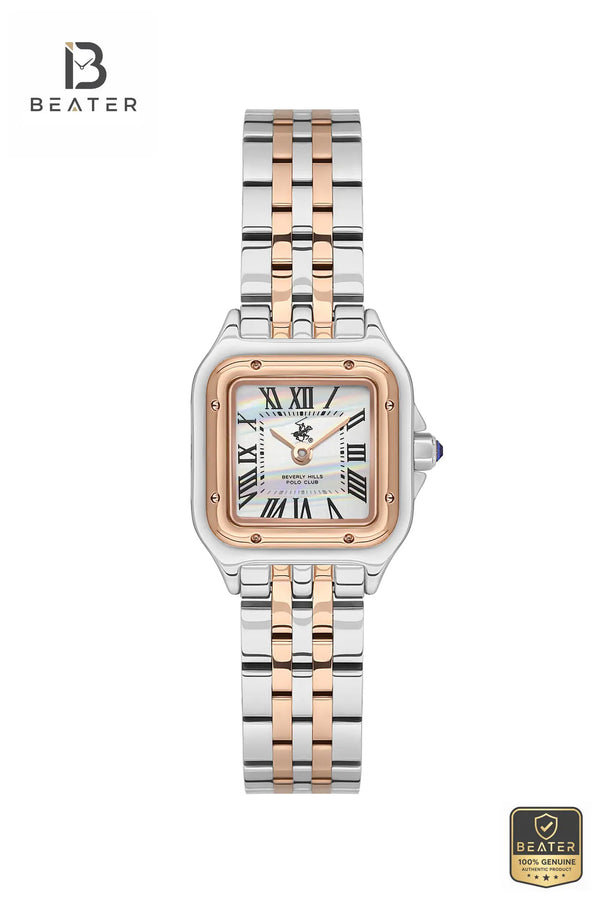 Beverly Hills Polo Club BP3600C.520 Women's Watch White Mother Of Pearl Front Dial View - Beater