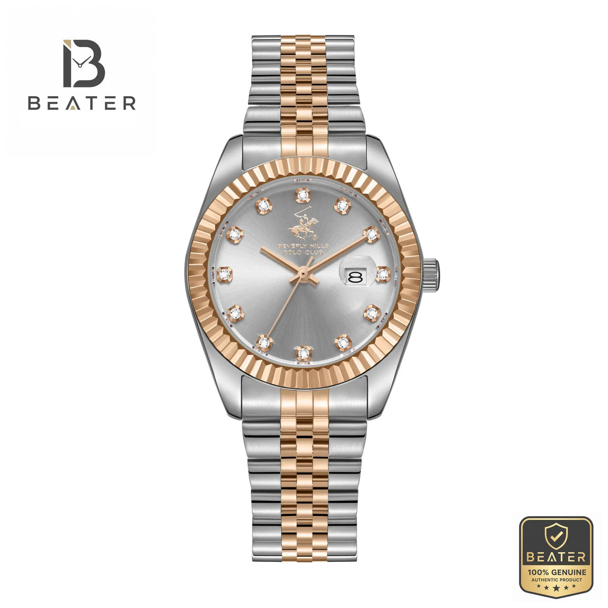 Beverly Hills Polo Club BP3654X.530 Women's Silver Dial Watch Front View - Beater