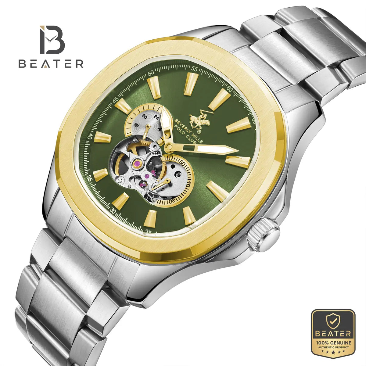 Beverly Hills Polo Club BP3728X.270 574C Dial Case and Bezel Profile - Beater