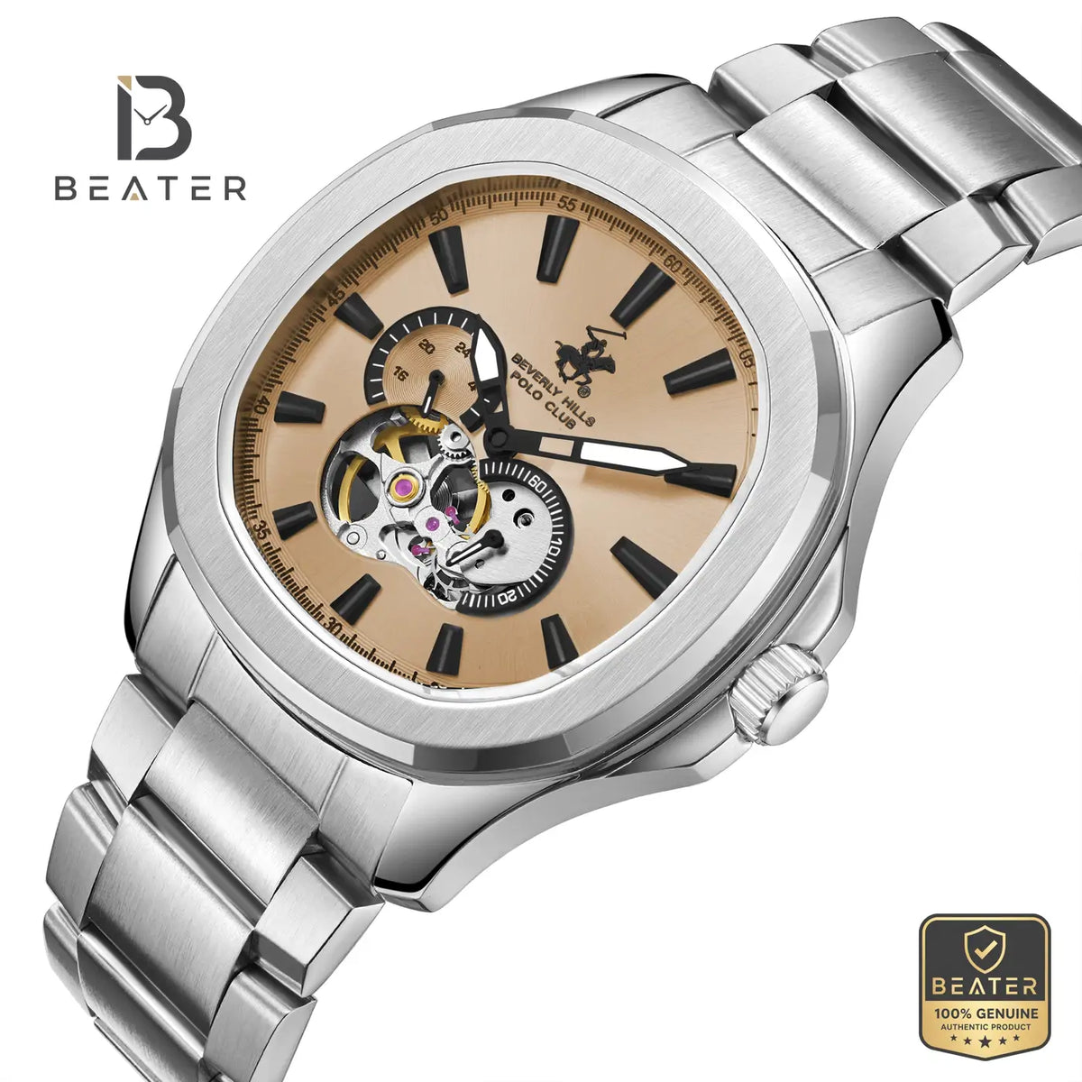 Beverly Hills Polo Club BP3728X.380 474C Dial Case and Bezel Profile - Beater