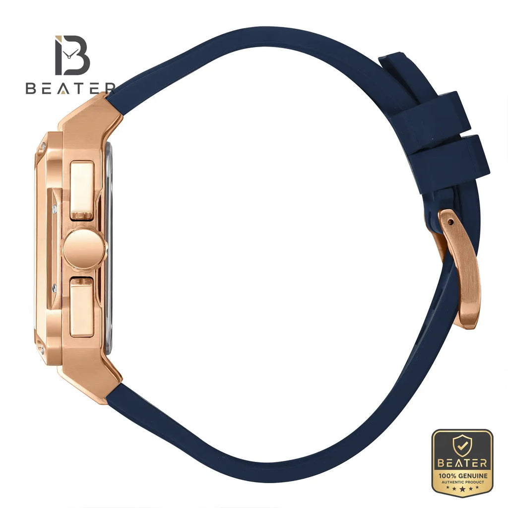 Beverly Hills Polo Club BP3742X.459 Blue Silicone Strap and Buckle Detail - Beater
