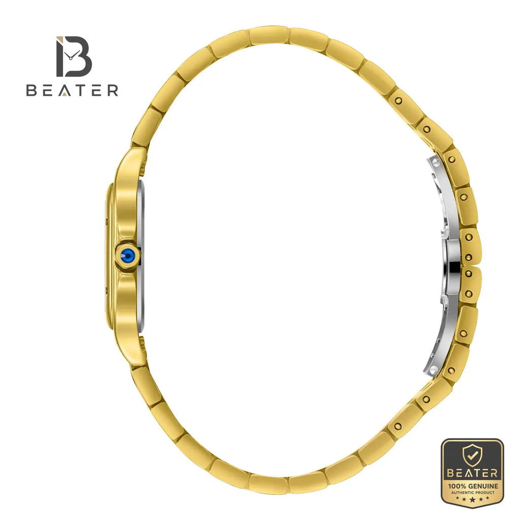 Beverly Hills Polo Club BP3755C.150 IP Gold Steel Bracelet & Butterfly Buckle Detail - Beater