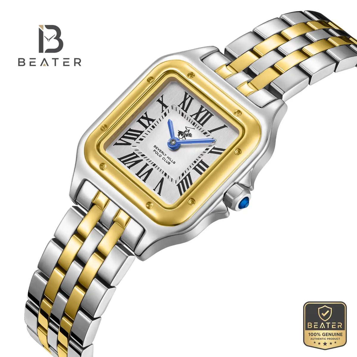 Beverly Hills Polo Club BP3755C.231 Women's Silver Dial Case and Bezel Profile - Beater