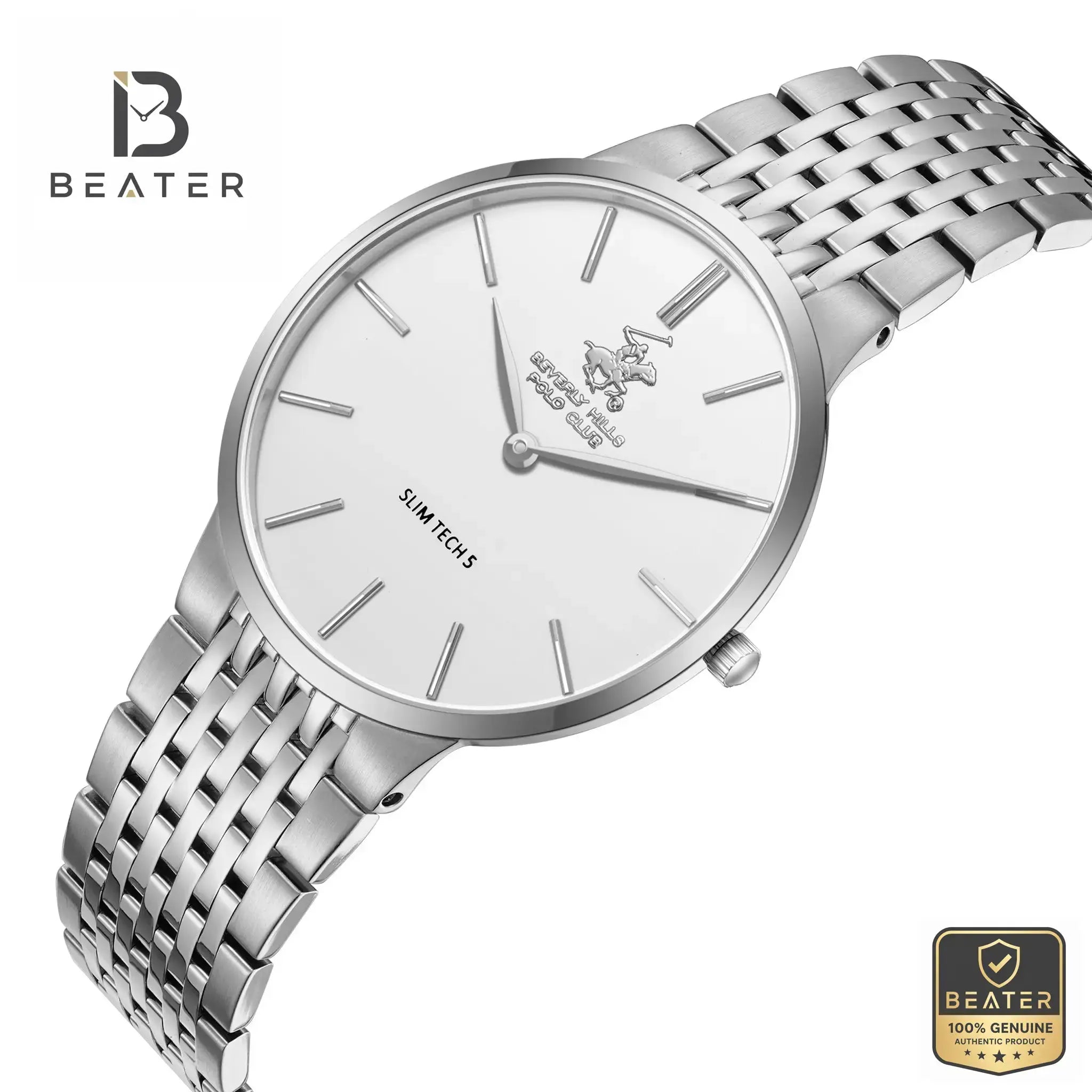 Beverly Hills Polo Club BP3776X.330 Men's White Ceramic Steel Bracelet Watch Secondary image