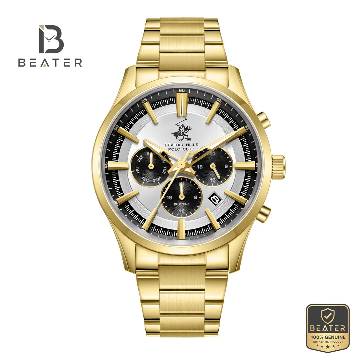 Beverly Hills Polo Club BP3779X.130 Men's Watch Front Dial View - Beater