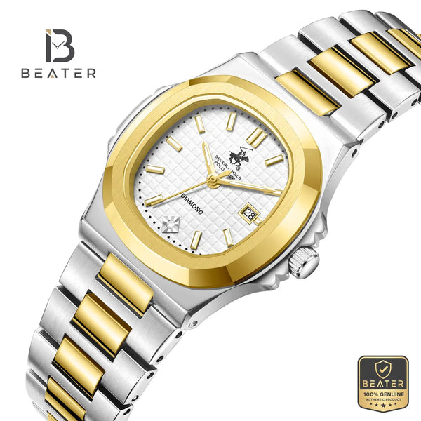 Beverly Hills Polo Club BP3780X.230 Women's Silver Dial Case and Bezel Profile - Beater
