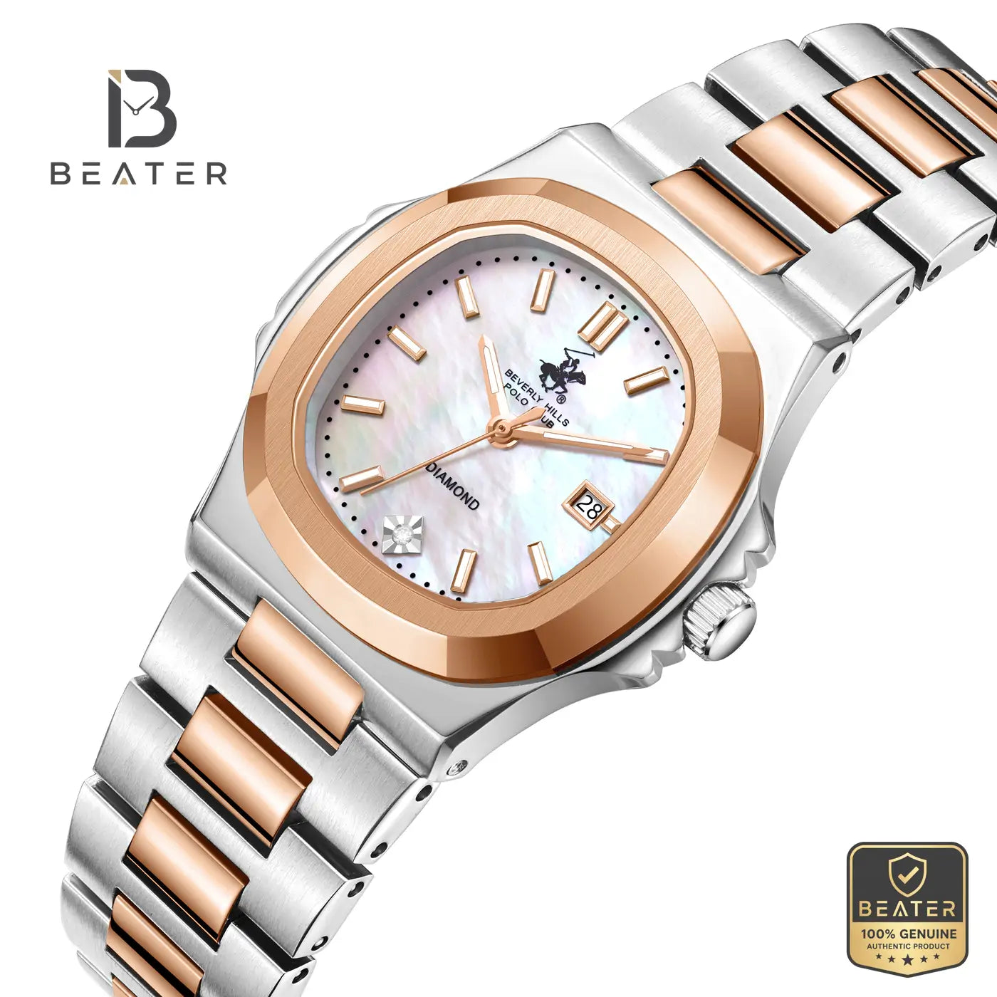 Beverly Hills Polo Club BP3780X.520 Women's White Dial Steel Bracelet Watch Secondary image