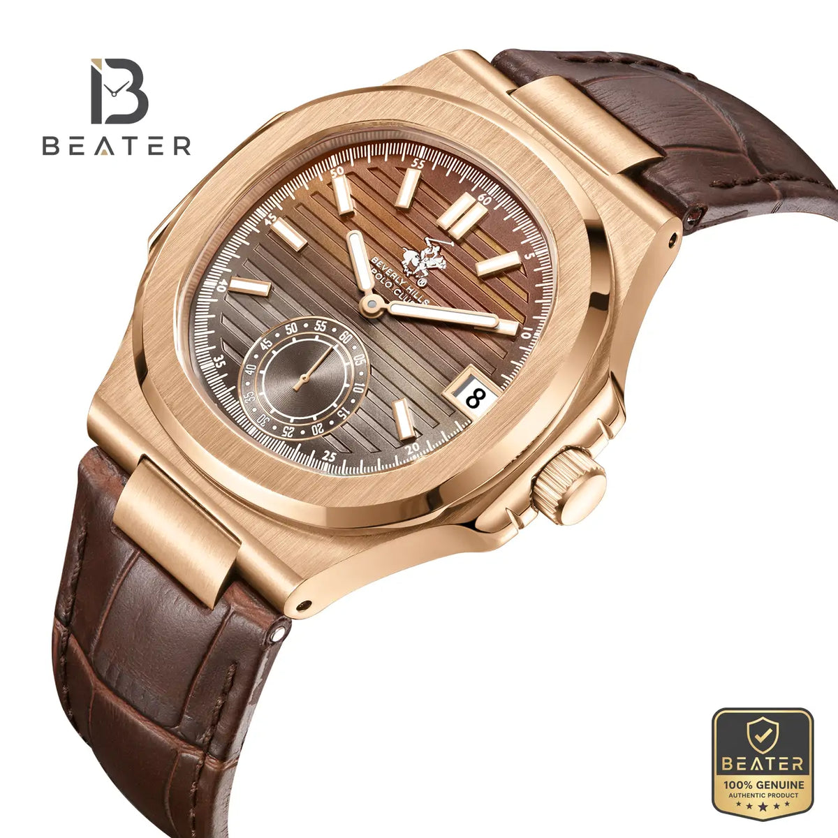 Beverly Hills Polo Club BP3792X.444 Gun Dial Case & Bezel Profile - Beater