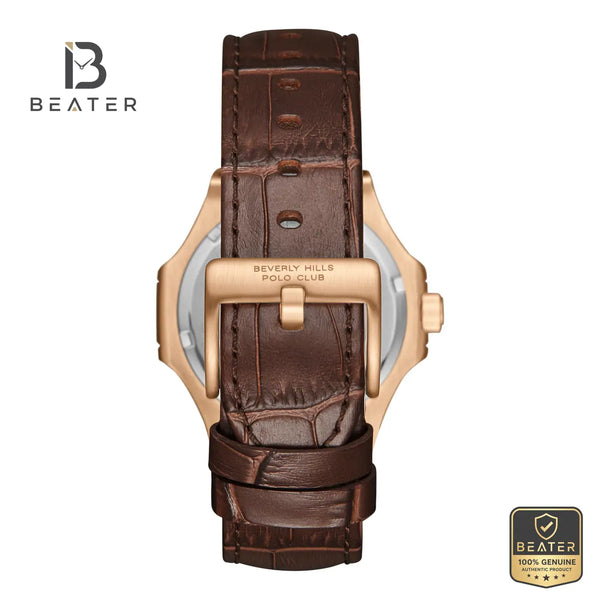 Beverly Hills Polo Club BP3792X.444 Men's IP Rose Gold Case View - Beater
