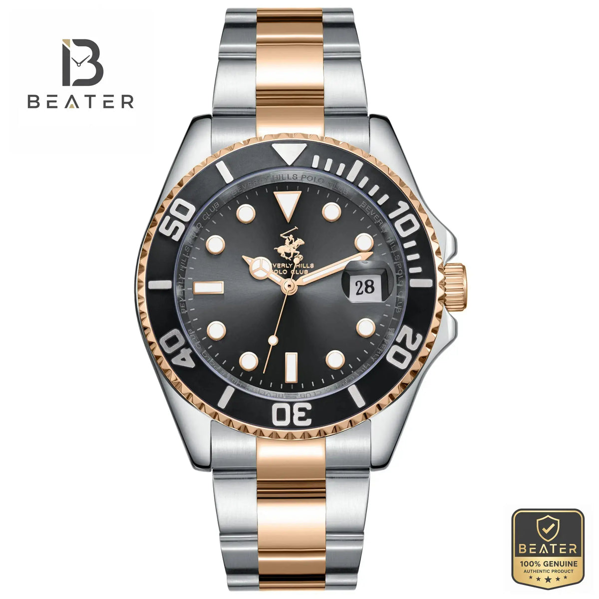 Beverly Hills Polo Club BP3797X.550 Men's R.GOLD Watch Front Dial View - Beater Main image