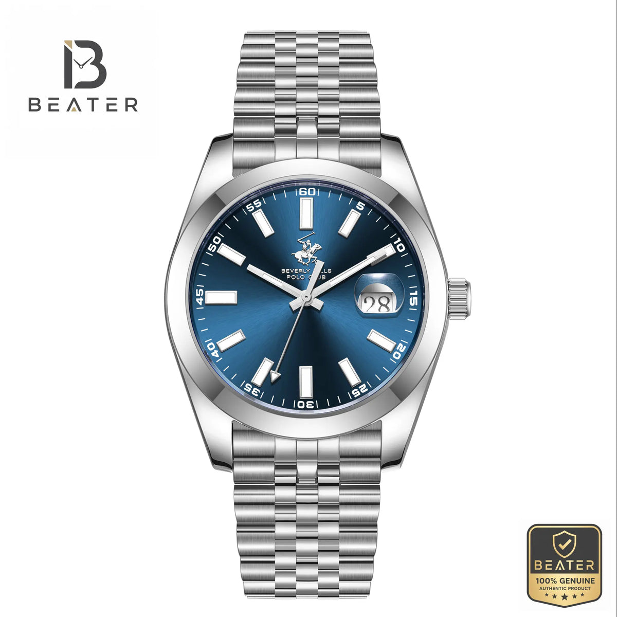 Beverly Hills Polo Club BP3810X.390 Men's Blue Dial Watch Front View - Beater Main image