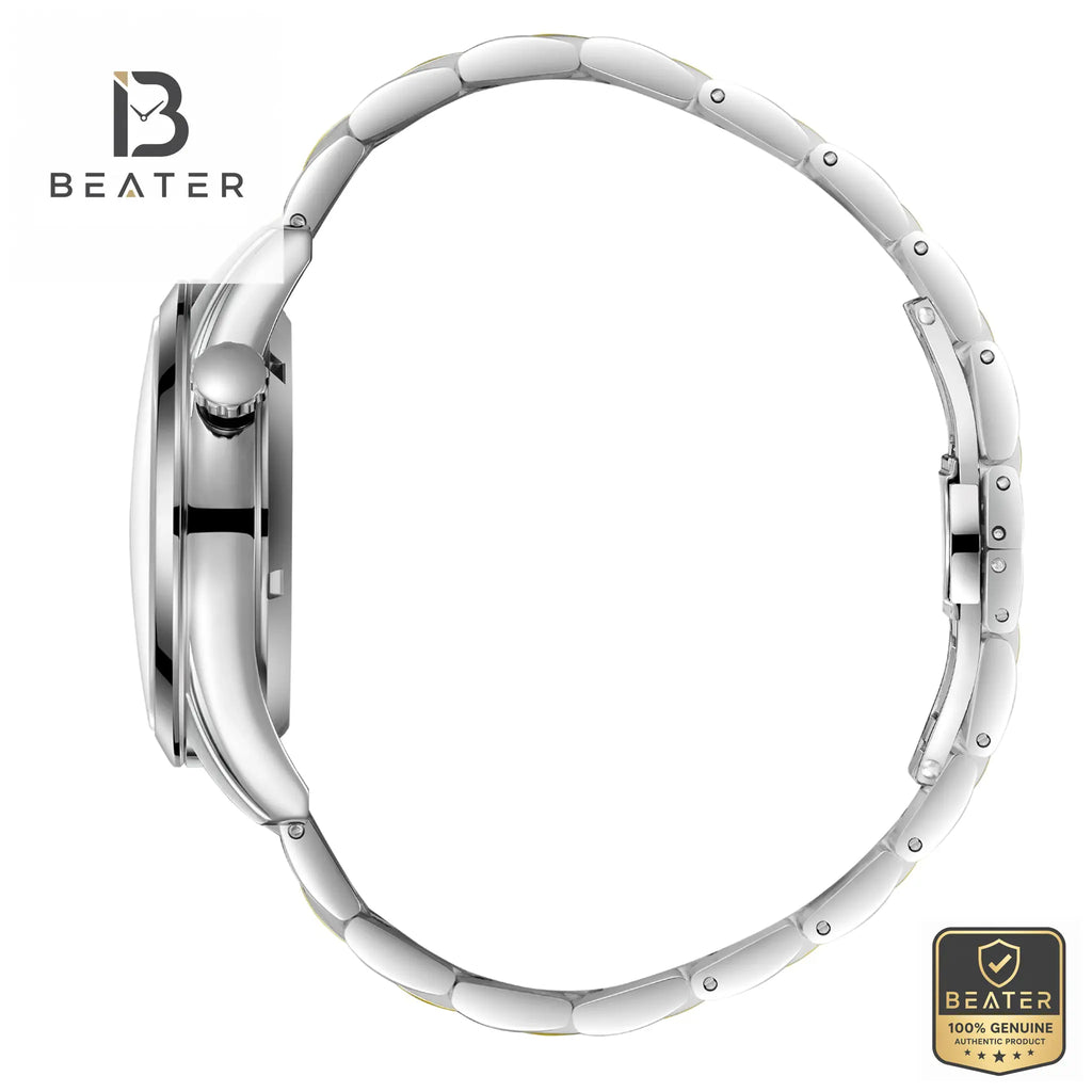 Beverly Hills Polo Club BP3816X.270 Men's Metal Bracelet and Butterfly Buckle Detail - Beater