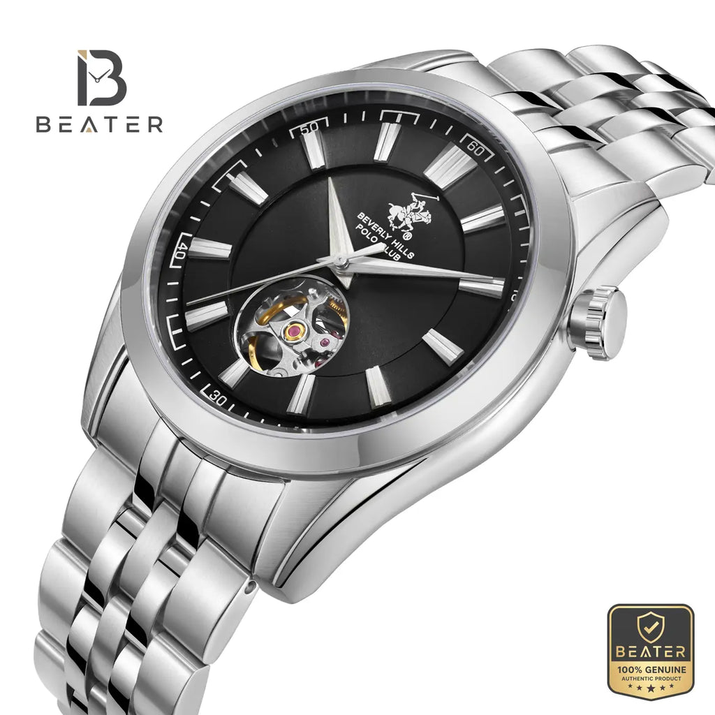 Beverly Hills Polo Club BP3816X.350 Black Dial Case & Bezel Profile - Beater