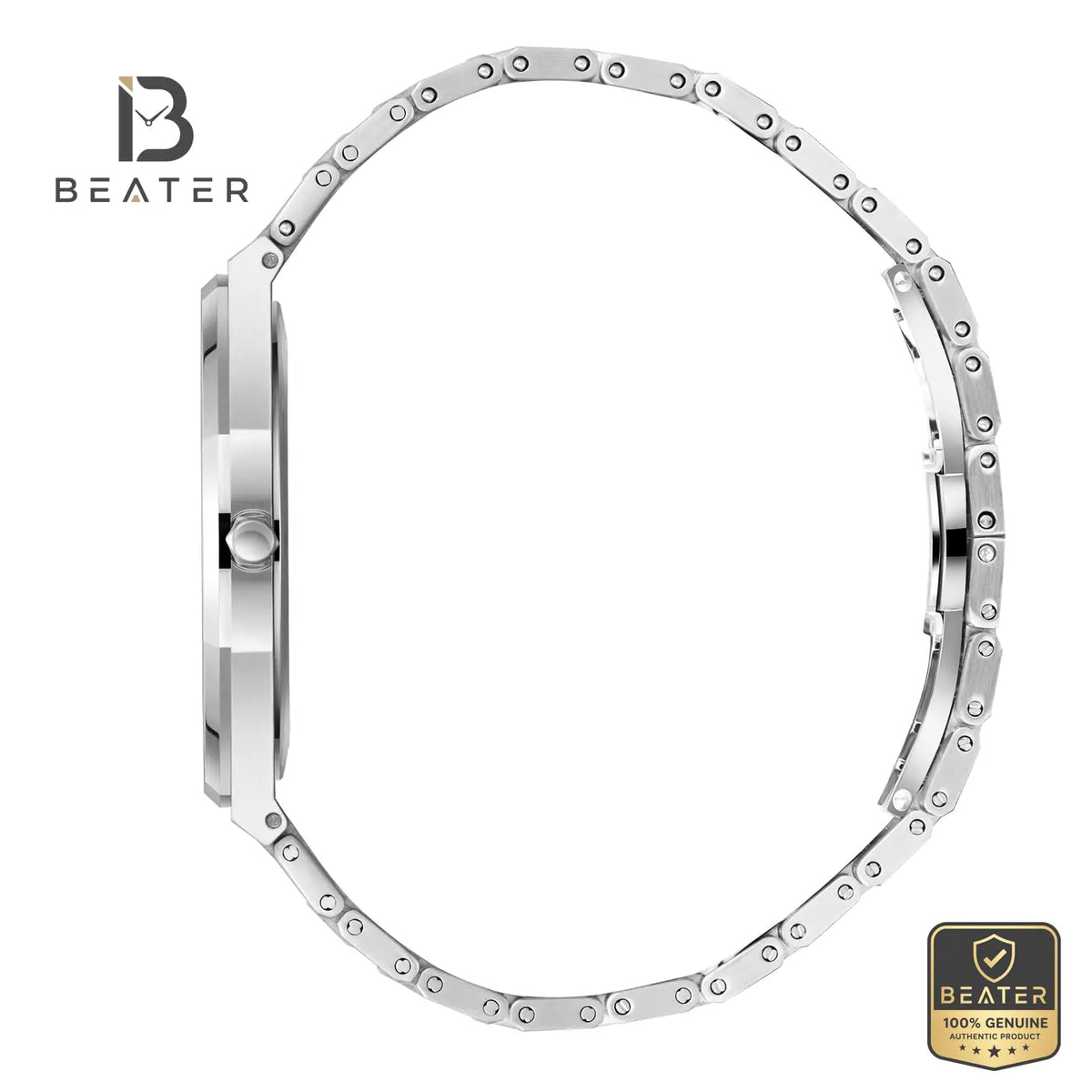 Beverly Hills Polo Club BP3825X.360 Metal Bracelet and Butterfly Buckle Detail - Beater