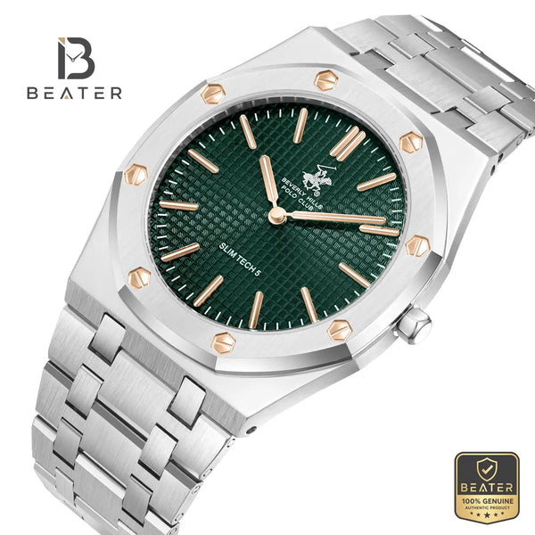Beverly Hills Polo Club BP3825X.370 Men's Steel Case and Bezel Profile - Beater