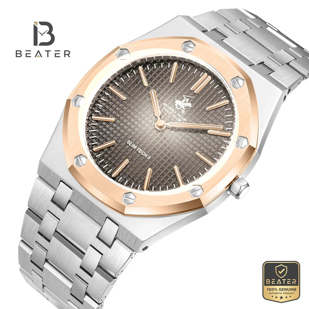 Beverly Hills Polo Club BP3825X.561 7528C to 412C Dial Case and Bezel Profile - Beater