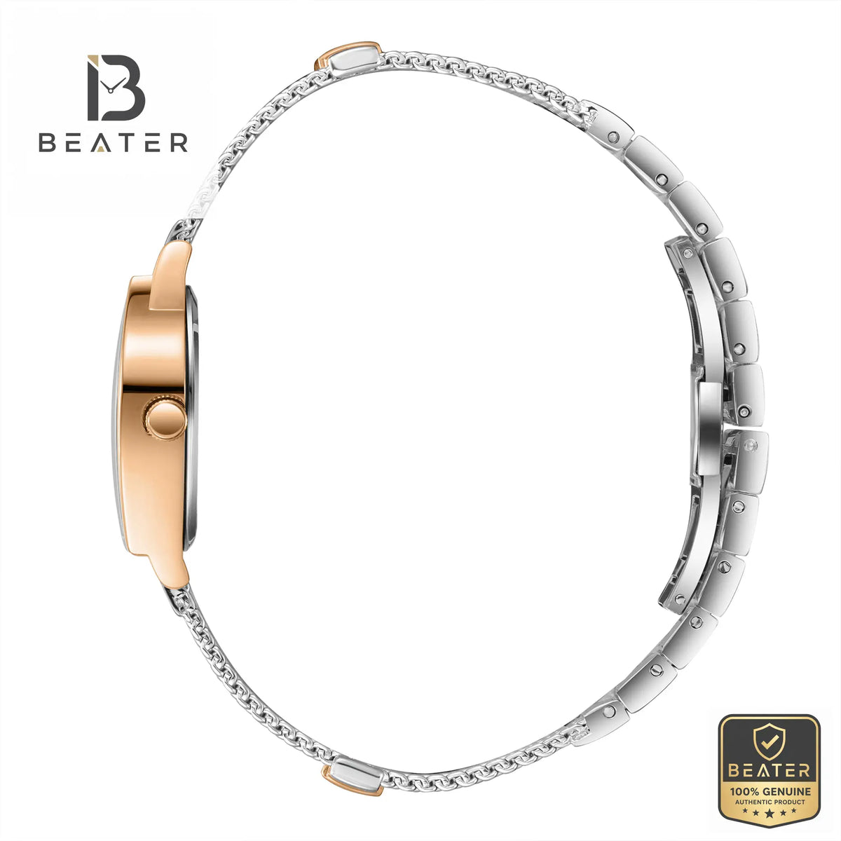 Beverly Hills Polo Club BP3826C.520 Women's Steel Band & Butterfly Buckle Detail - Beater