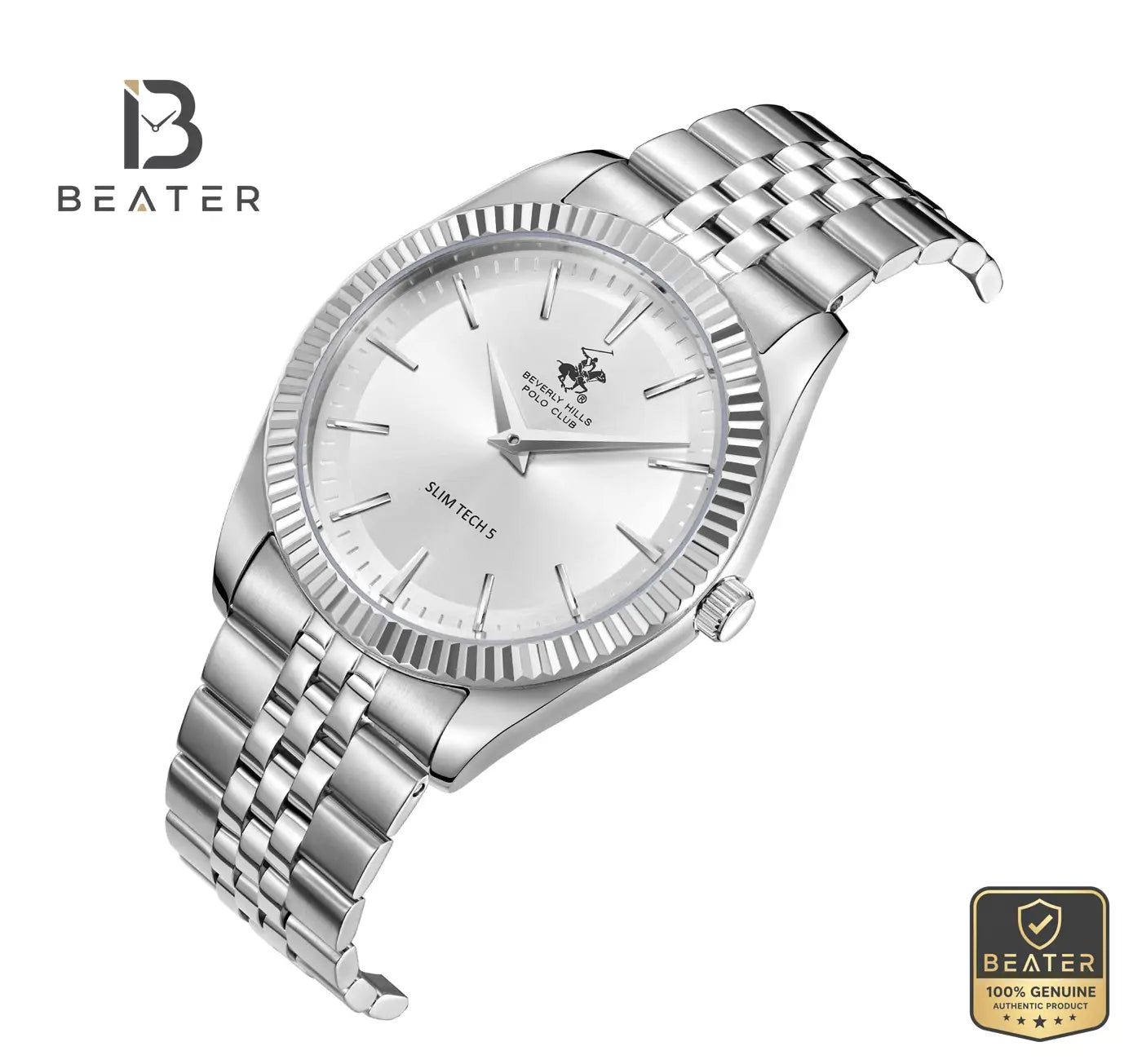 Beverly Hills Polo Club BP3830X.330 Men's Silver Stainless Steel Bracelet Watch Secondary image