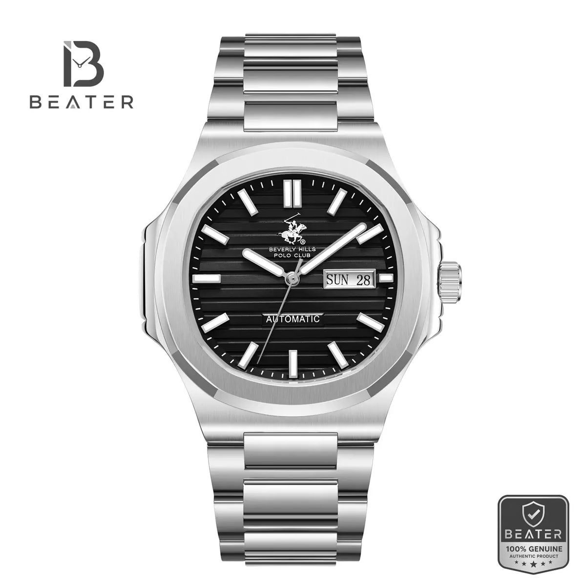 Beverly Hills Polo Club BP3835X.350 Men's Watch Black Dial Front View - Beater Main image