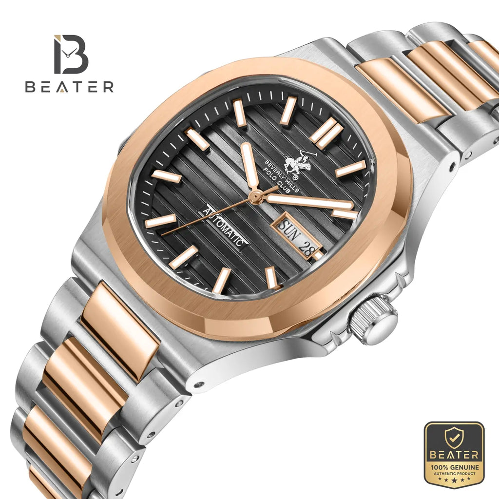 Beverly Hills Polo Club BP3835X.560 Gun Dial Case and Bezel Profile - Beater