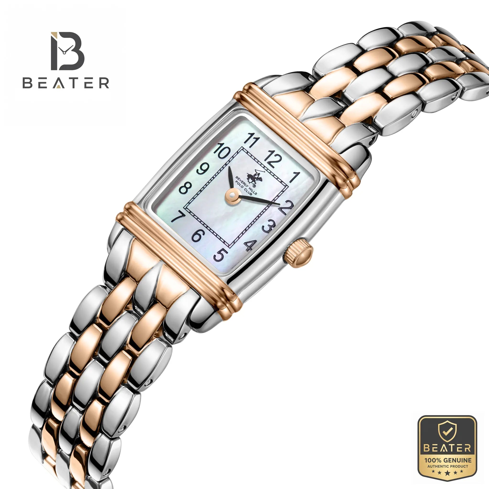 Beverly Hills Polo Club BP3840C.520 Women's White Mother of Pearl Steel Bracelet Watch Secondary image