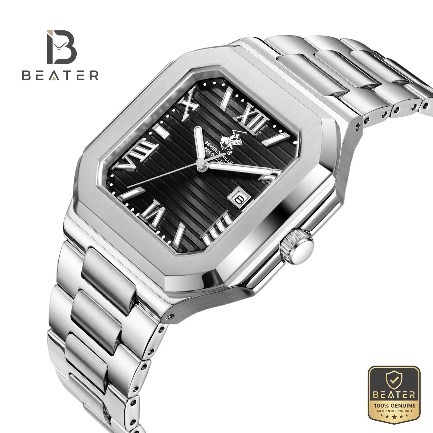 Beverly Hills Polo Club BP3845X.350 Men's Gun Black Stainless Steel Bracelet Watch Secondary image