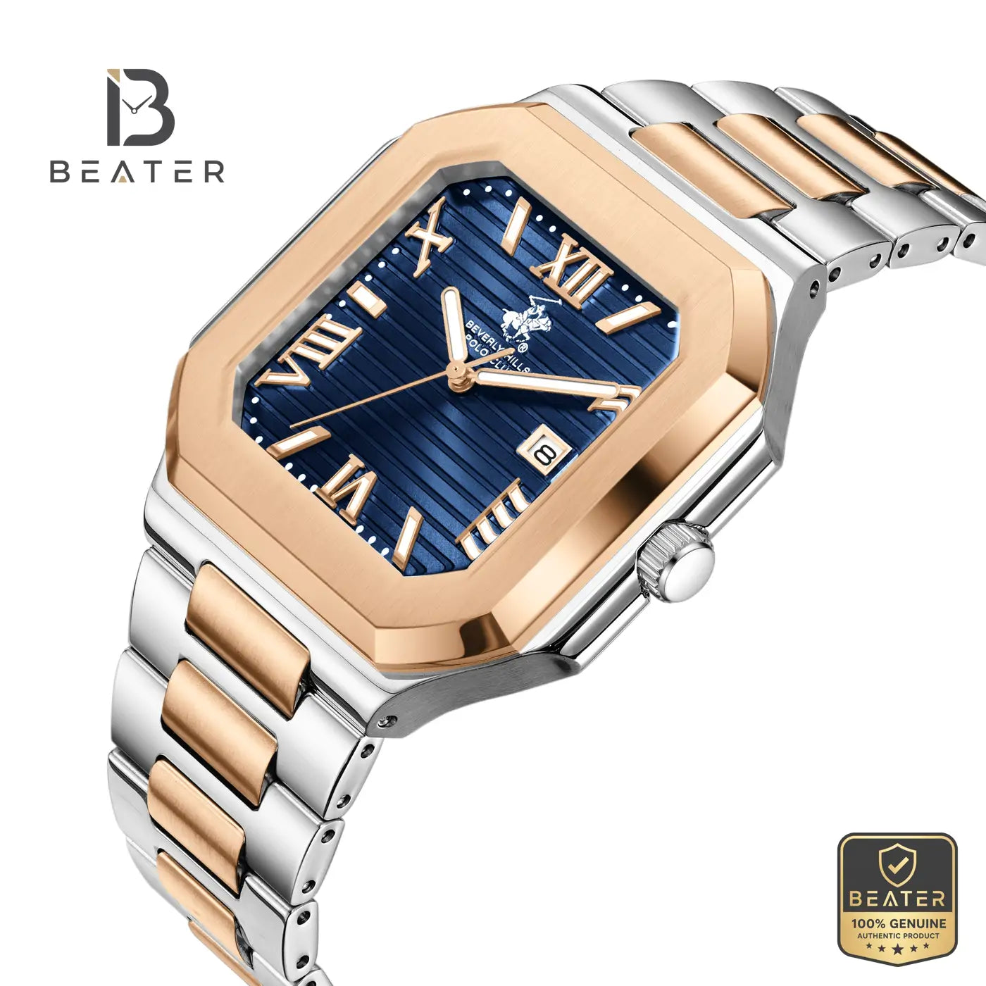 Beverly Hills Polo Club BP3845X.590 Men's Blue Stainless Steel Bracelet Watch Secondary image