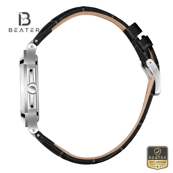 Beverly Hills Polo Club BP3846X.361 Black Leather Strap & Buckle Detail - Beater
