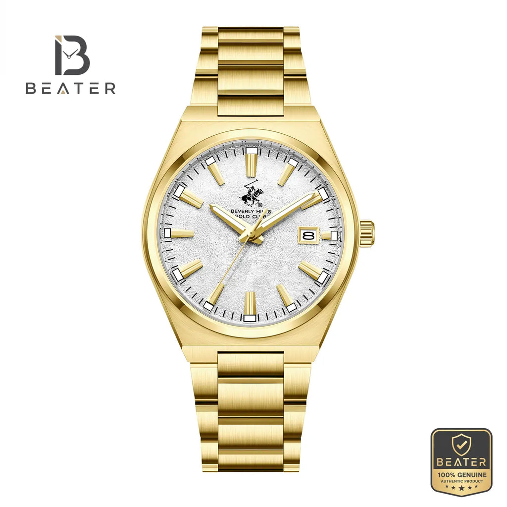 Beverly Hills Polo Club BP3851X.120 Men's Watch White Mother of Pearl Dial Front View - Beater
