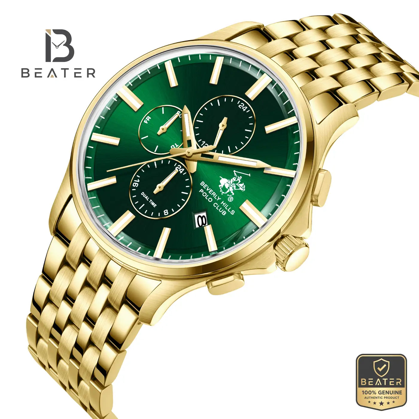 Beverly Hills Polo Club BP3852X.170 Men's Green Steel Bracelet Watch Secondary image